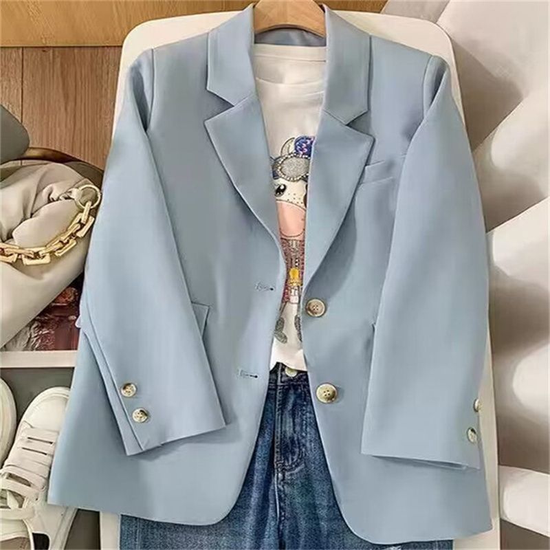 Damer elegant blazer med dobbelt knapåbning Stilla