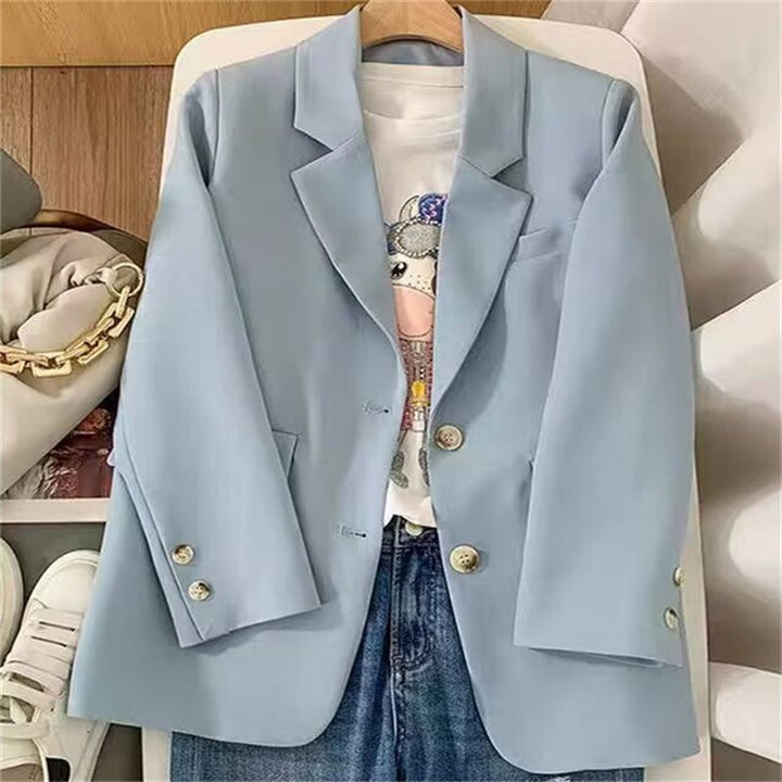 Damer elegant blazer med dobbelt knapåbning Stilla
