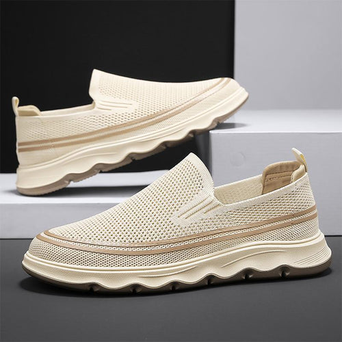 Dame Slip-On Komfort-Sneakers med åndbart overmateriale Stilla