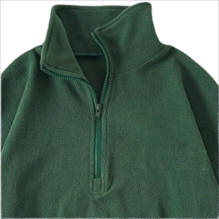 Dame fleece-pullover med ståkrave og praktiske lommer Stilla