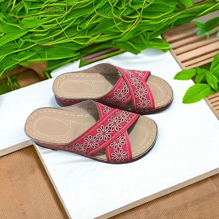 Dame Blomsterapplikationer Komfort-Sandaler Stilla
