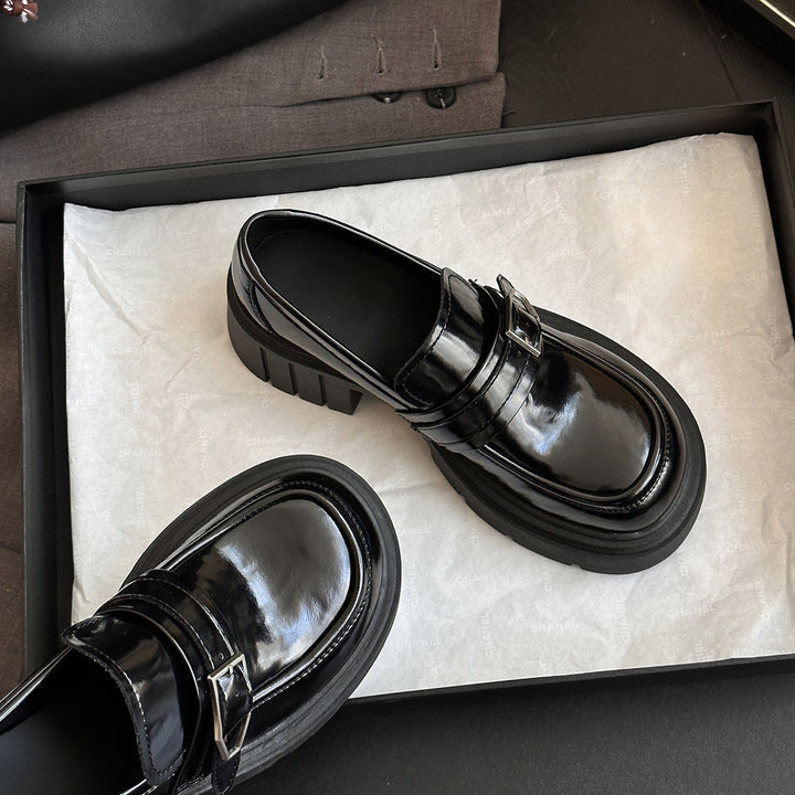 Femme Chunky Såle Spænde Loafers Stilla