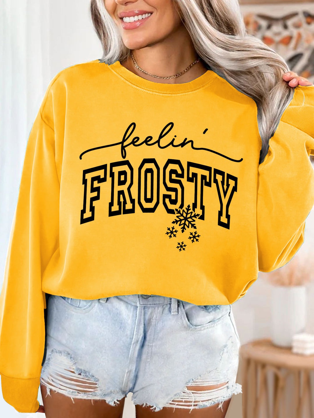 Kvinderne sweater med grafisk print Stilla