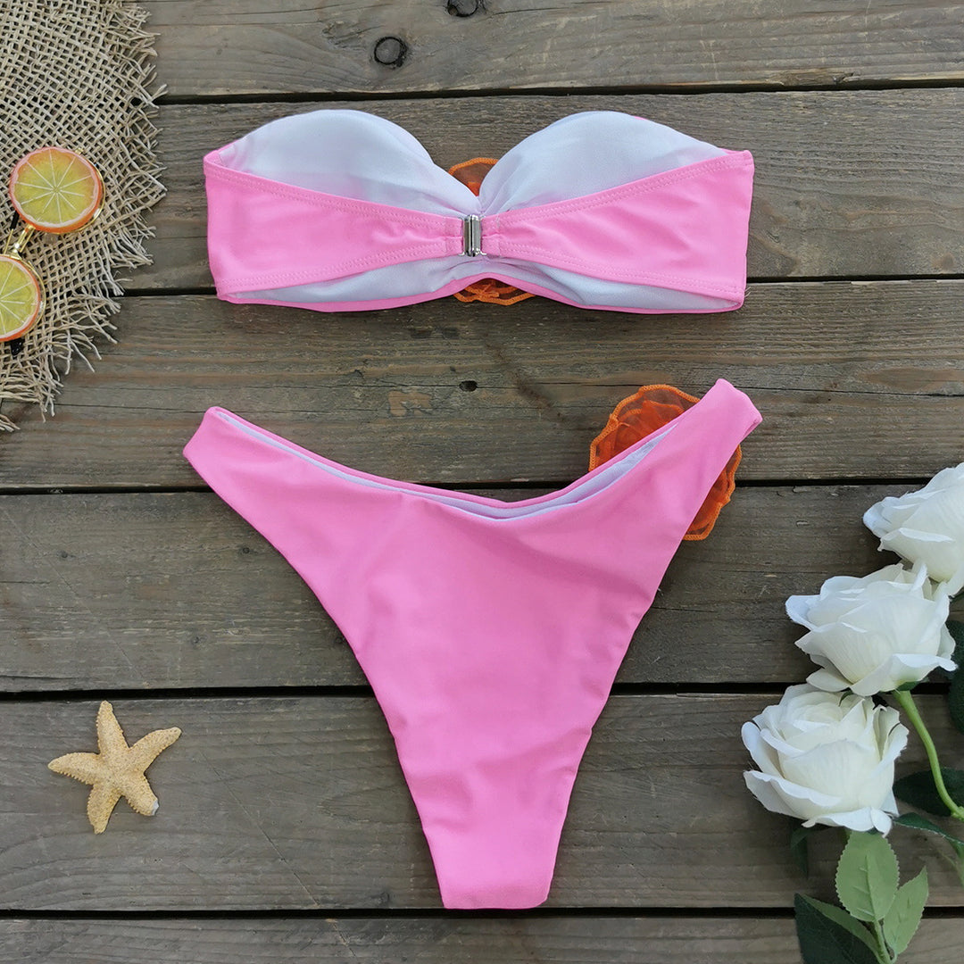 Dame bikini-sæt med blomsterdesign Stilla