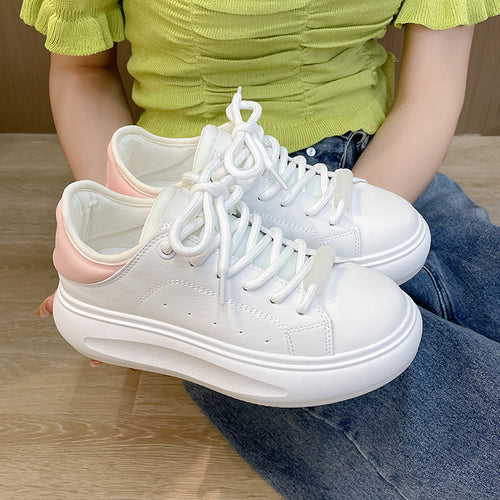 Dame komfortable plateau-sneakers med åndbart overmateriale Stilla