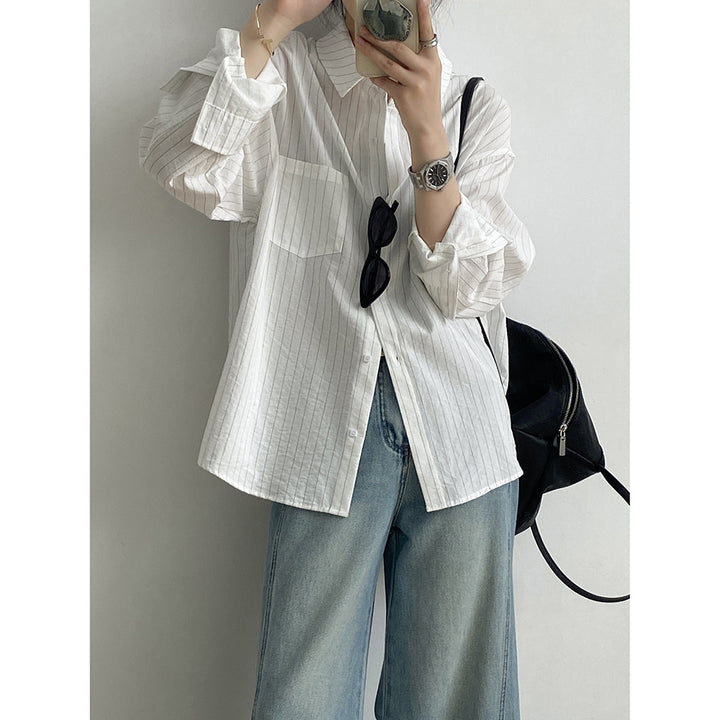 Dame skjorte i afslappet oversize-stil fra Stilla