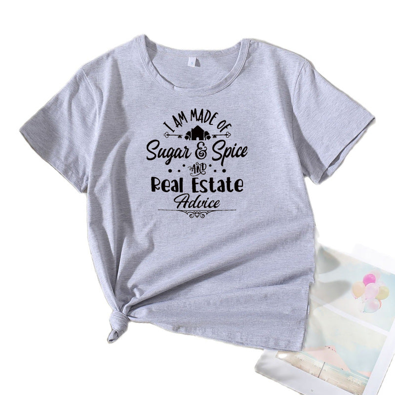 Kvinder Korte Ærmer Grafik T-Shirt Stilla