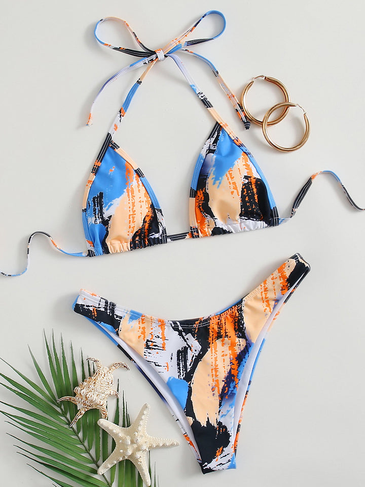 Dame Triangel-Bikini med stilfuld snøre-design Skovae