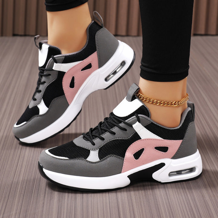Dames nan urbaner Chunky-sneaker med integreret luftkammer, åndbart mesh og stabiliserende hælkappe Skovae