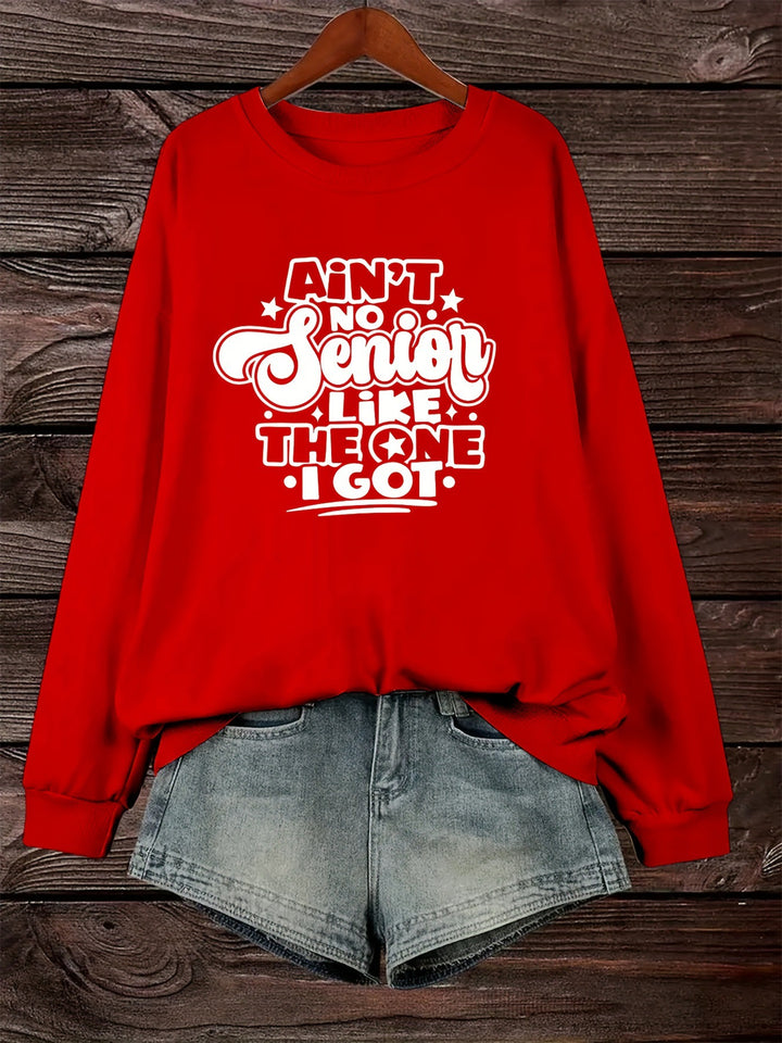 Kvinders sweatshirts med afslappet slogan-design Stilla