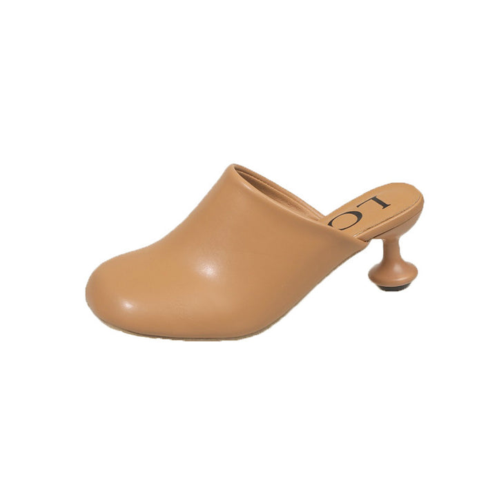 Femme Chunky Heel Slip-On Mules Stilla