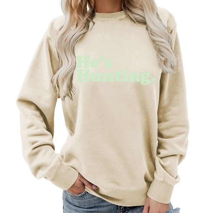 Kvinders sweatshirt med moderne skrift og afslappet snit Stilla