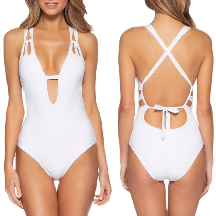 Dame badedragt med kvalitets cut-out design Stilla