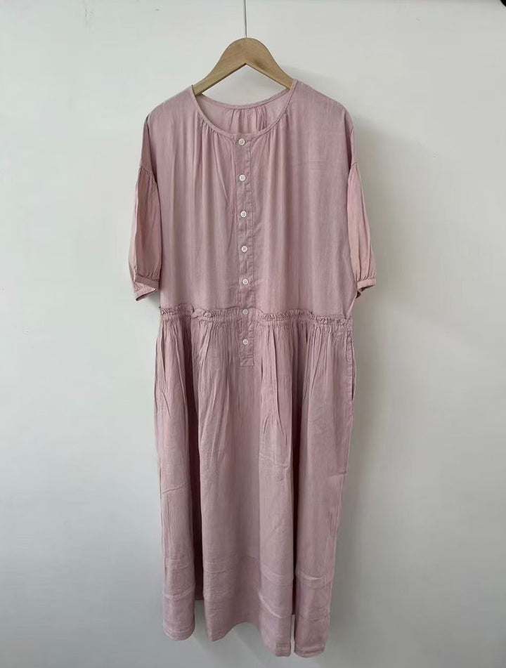 Femme Casual Knap-op Kjole Stilla
