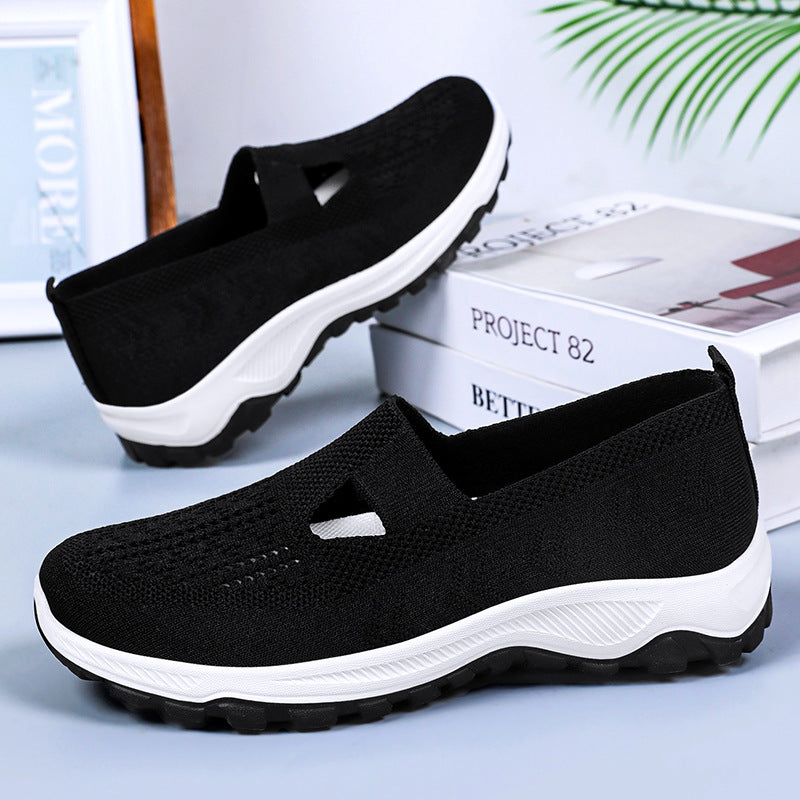 Femme Slip-On Sportswalk Sneakers med åndbart strikdesign Stilla