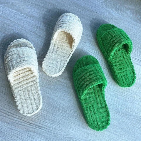 Dame Bløde Husklipklappere med skridsikker sål og blødt fleece-overtræk Stilla