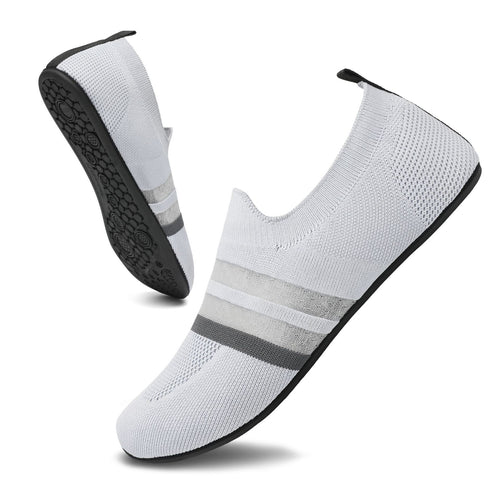 Dame nan ultra-fleksibel strik-ballerina med sok-lignende skaft, elastisk indgang og skridsikker flexsole Skovae