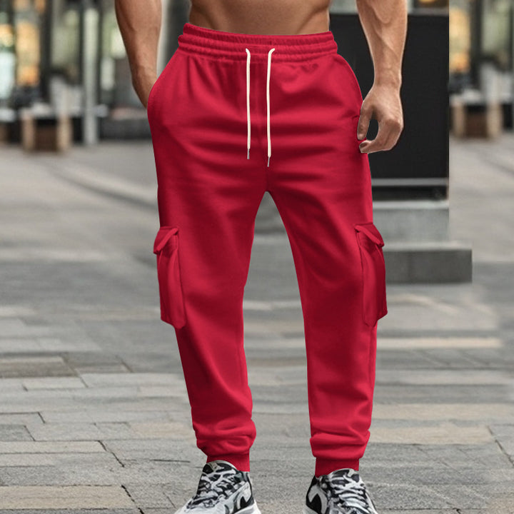 Herrer cargo-joggingbukser med elastisk talje og praktiske lommer Stilla