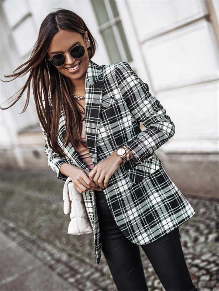 Dame Ternet Blazer i moderne snit Stilla