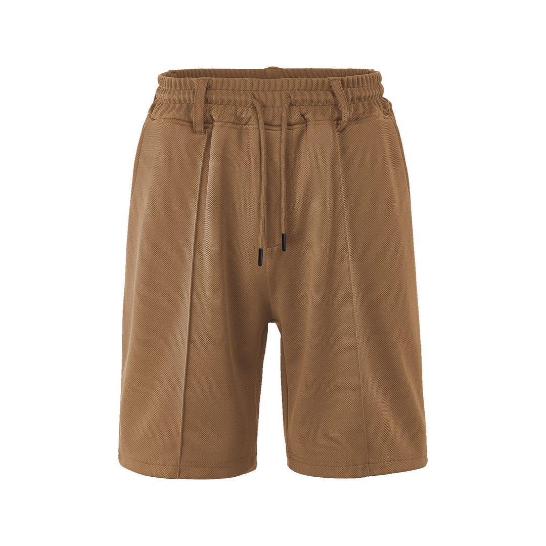 Herren nan Chino-inspirerede Relax-Shorts med bundfald elastisk tunneltræk og sidelommer Skovae