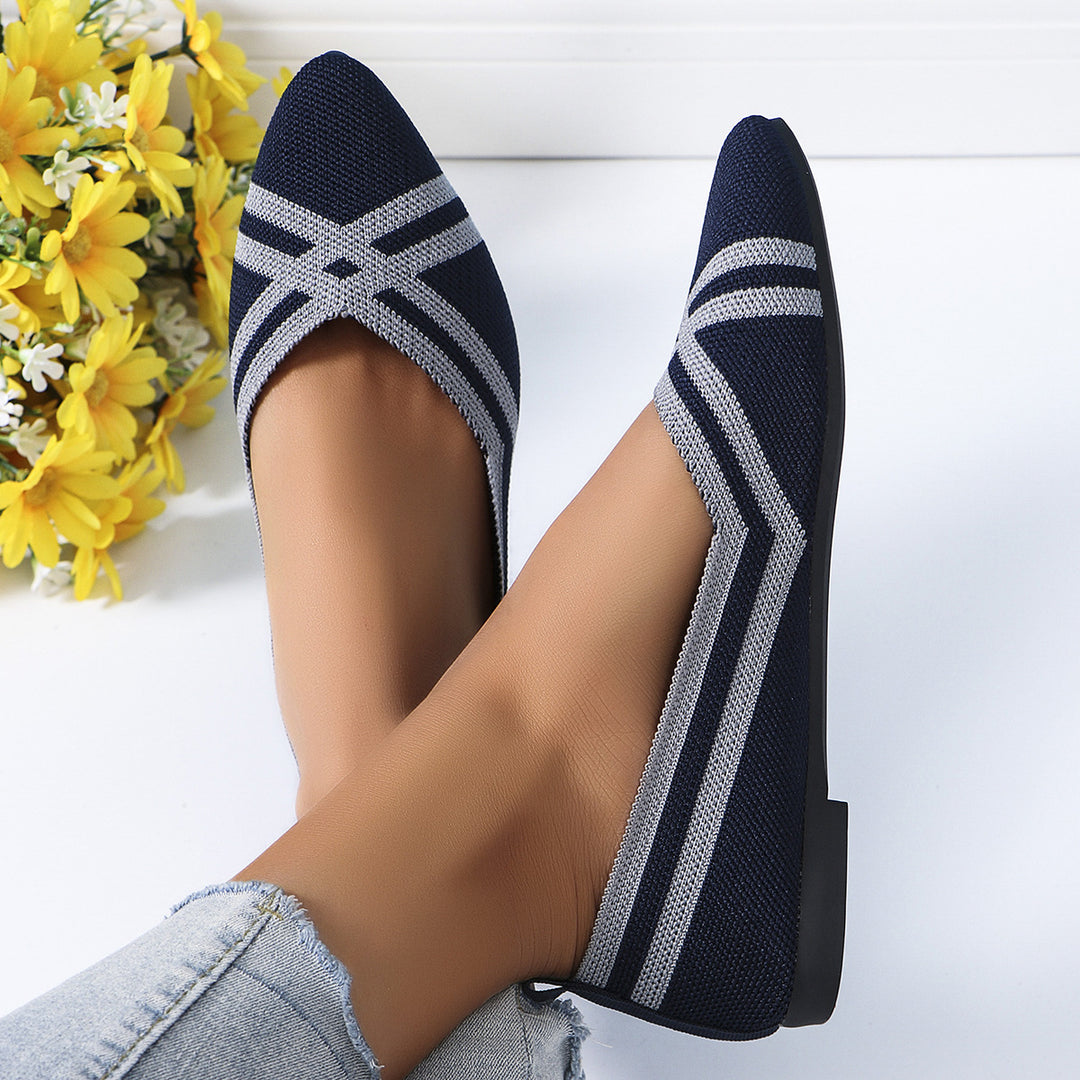 Damer Ballerinas med åndbart netmateriale og moderigtigt snit Stilla