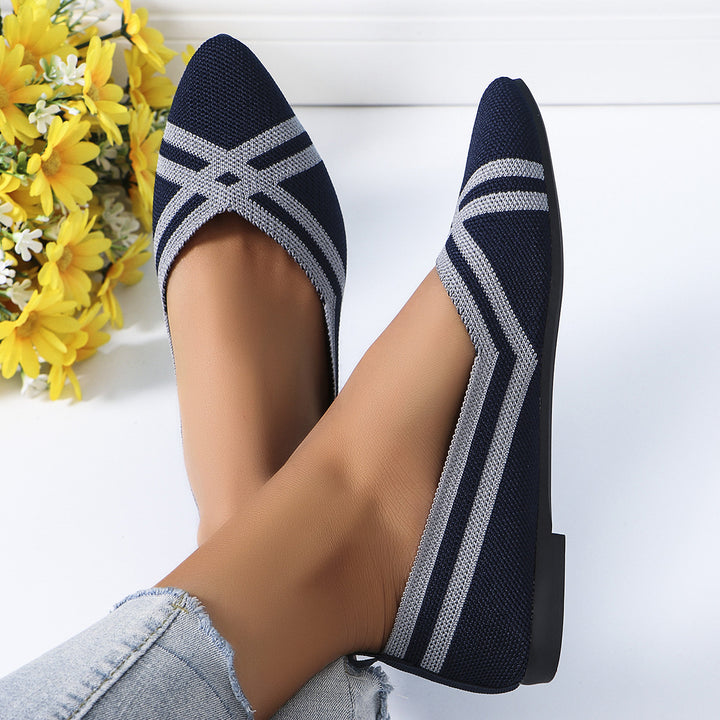 Damer Ballerinas med åndbart netmateriale og moderigtigt snit Stilla