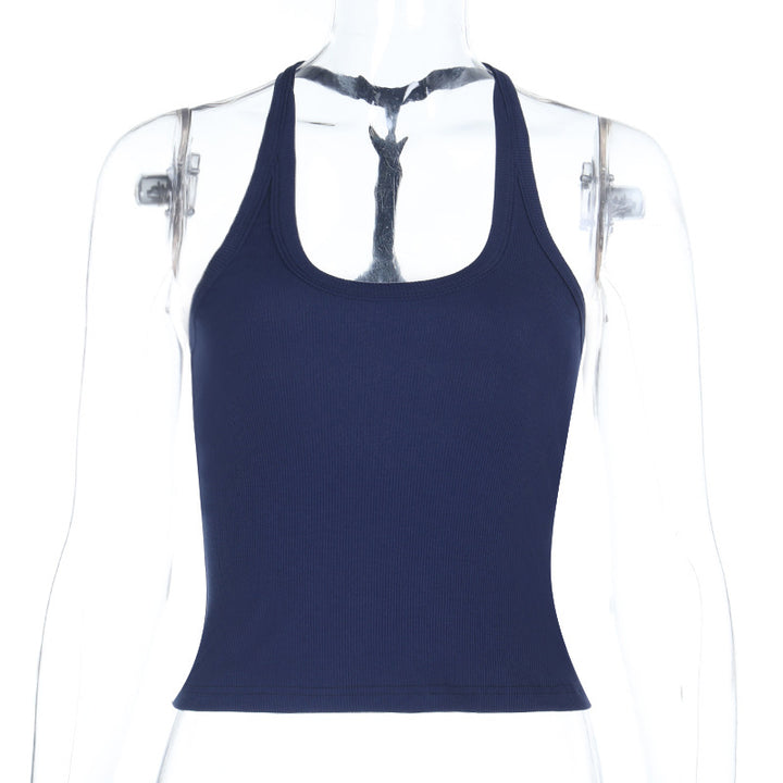 Damer Sporty Tanktop med rygfri design Skovae