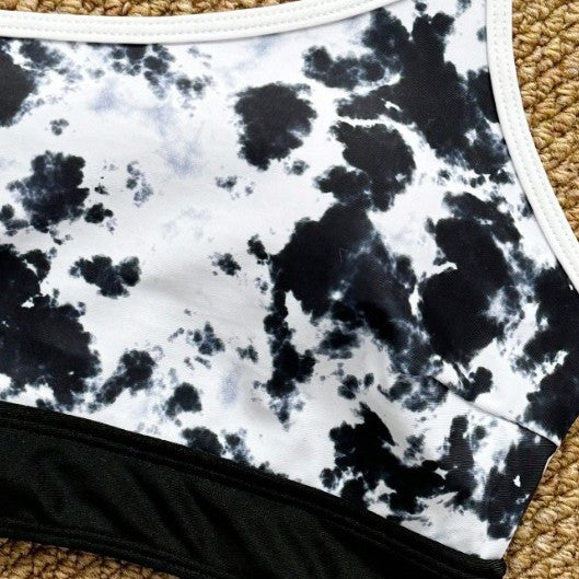 Dame En-sidet Bikini med moderne farve- og mønsterblanding Stilla