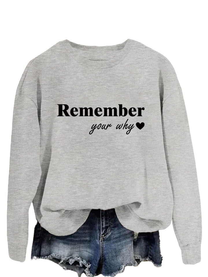Kvinders sweatshirt med motiverende print og afslappet pasform Stilla