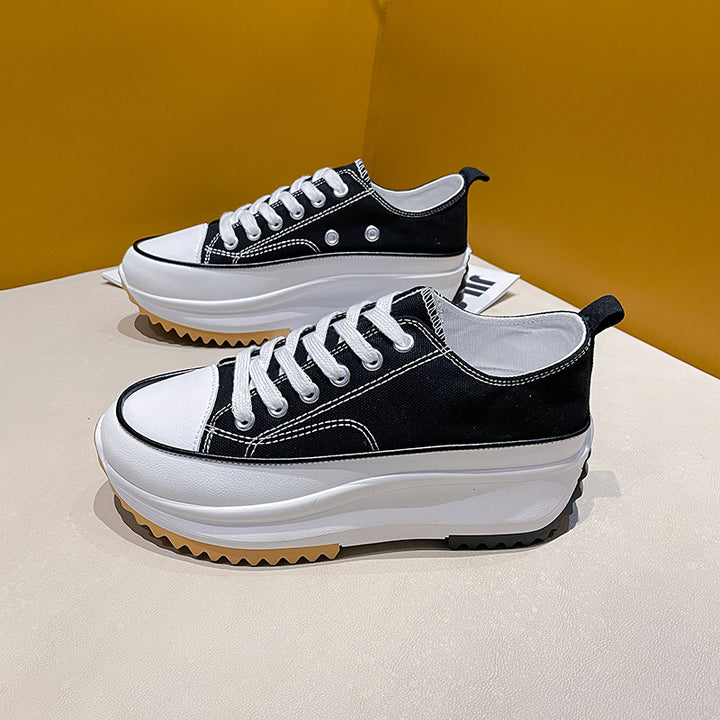Dame Sneakers med dämpende plateau-sål og robust overdel Stilla