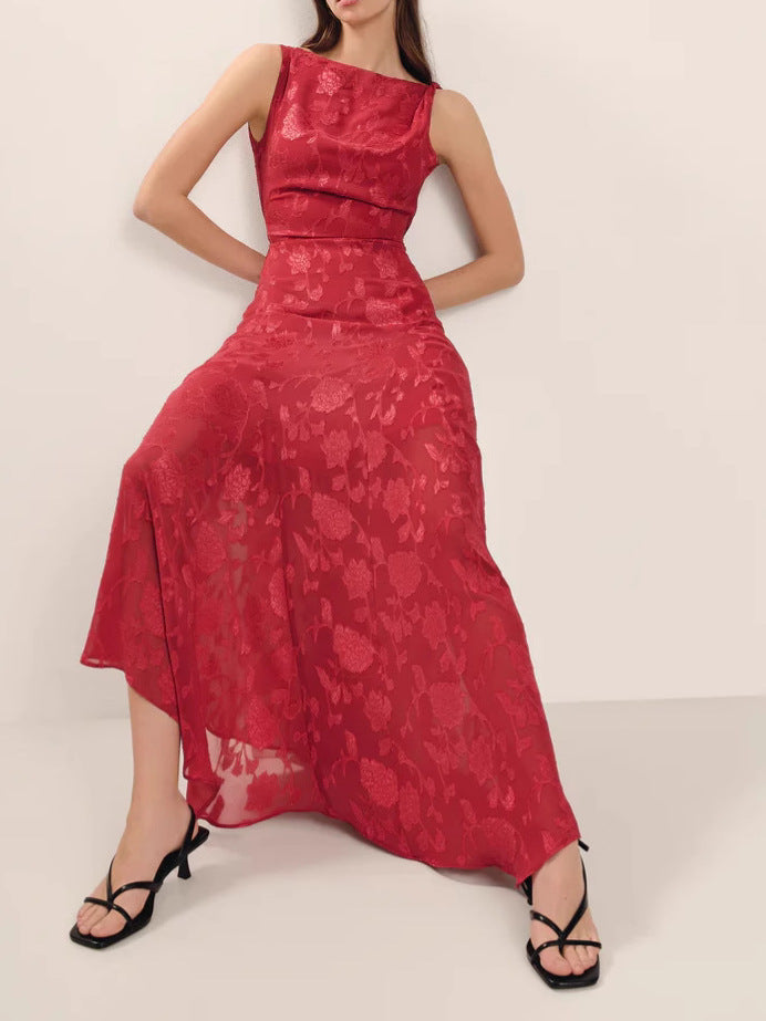 Femme Elegant A-linje Aftenkjole Stilla