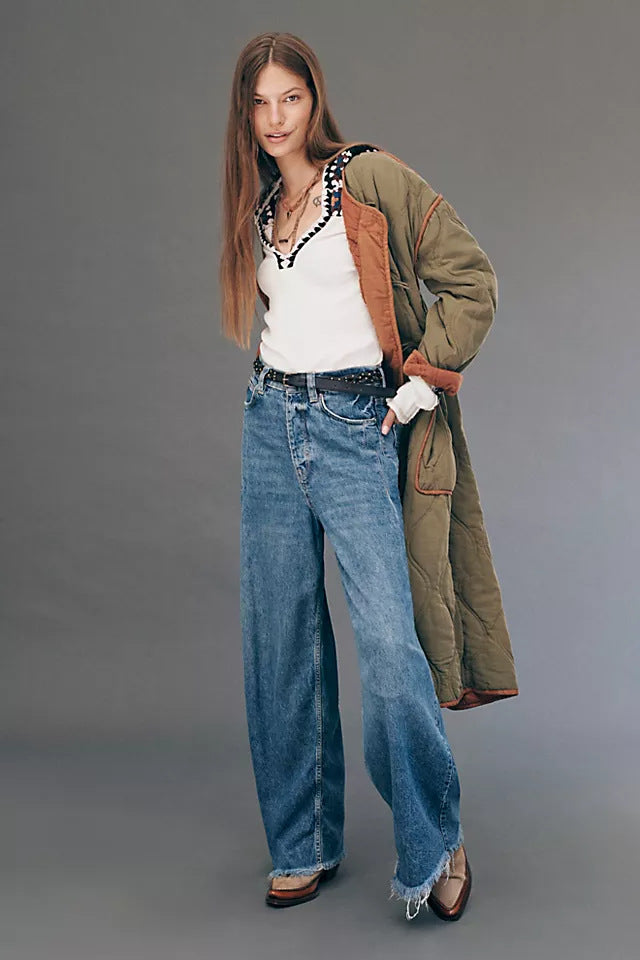 Damevidde Høj Talje Jeans Skovae