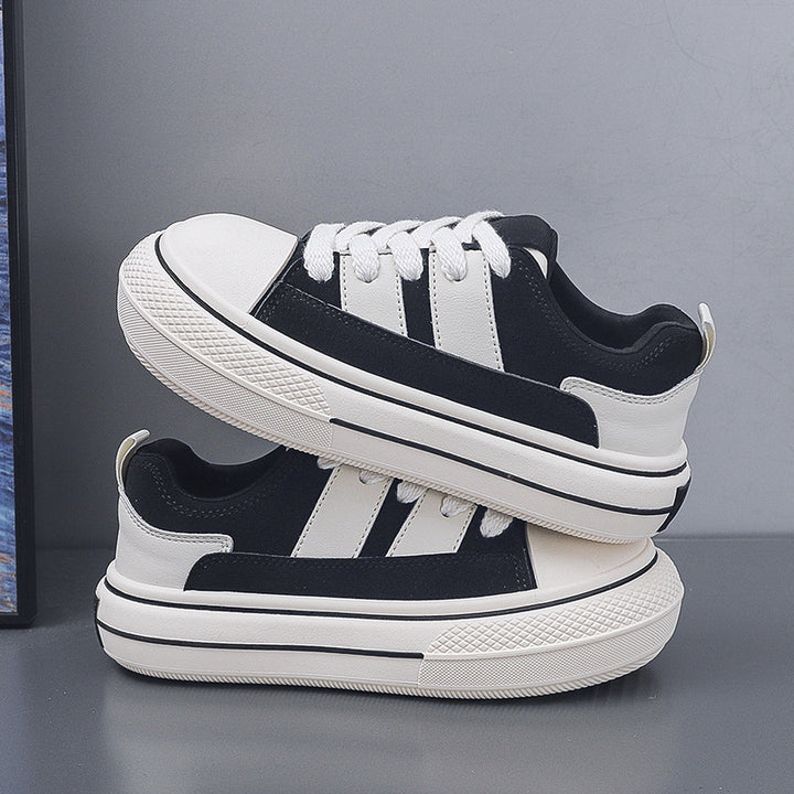 Dame mode Sneakers i sporty-elegant design med tyk gummisål Stilla