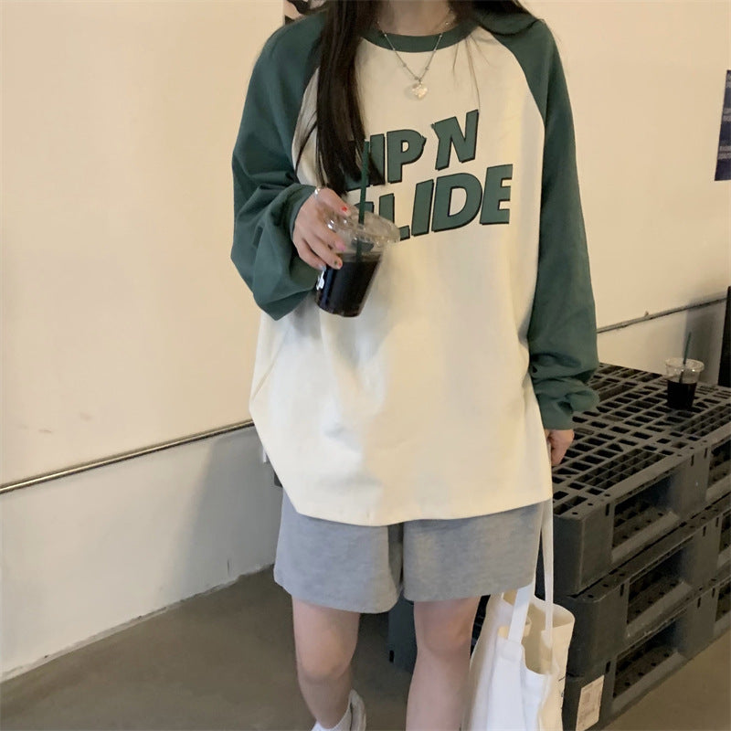 Femme Grafik Raglan Ærme T-Shirt Stilla