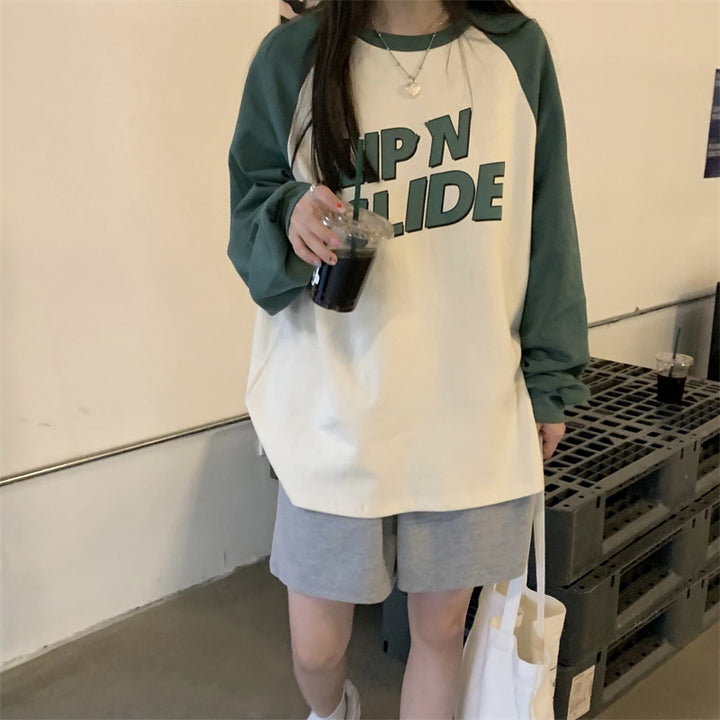Femme Grafik Raglan Ærme T-Shirt Stilla