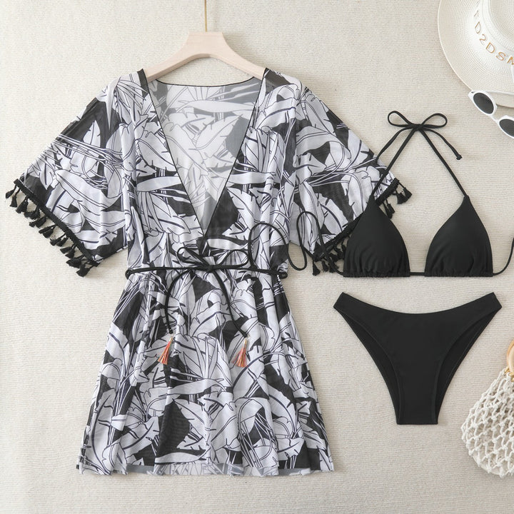 Damer Strandkjole med elegant kimono-lignende snit Skovae