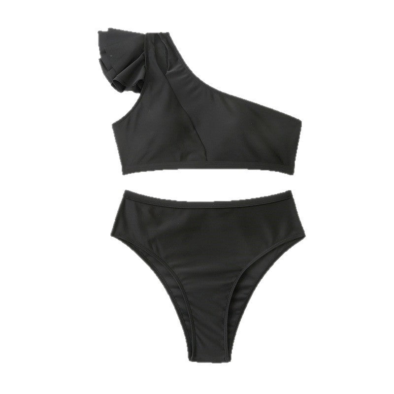 Dame Asymmetrisk Rynketræksæt Bikini Stilla
