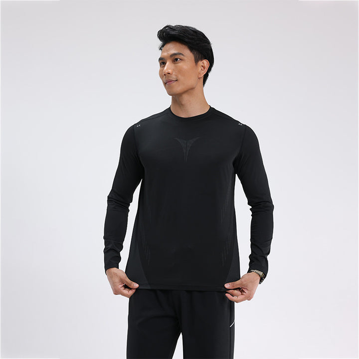 Herrer Sporty Langærmet T-shirt med åndbare indsatser og fugtregulerende materiale Stilla