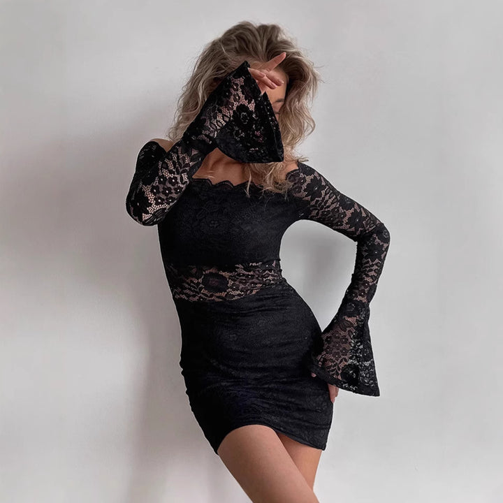 Damer Off-Shoulder Spidskjole med voluminøse ærmer og tætsiddende snit Stilla