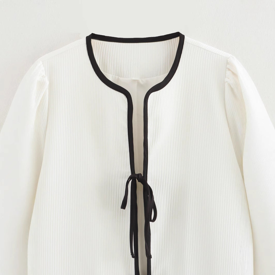 Femme Casual Utility-jakke med kontrastdetaljer Stilla