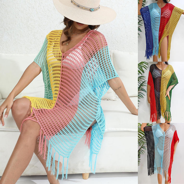 Dame luftig-transparent strandponcho Skovae