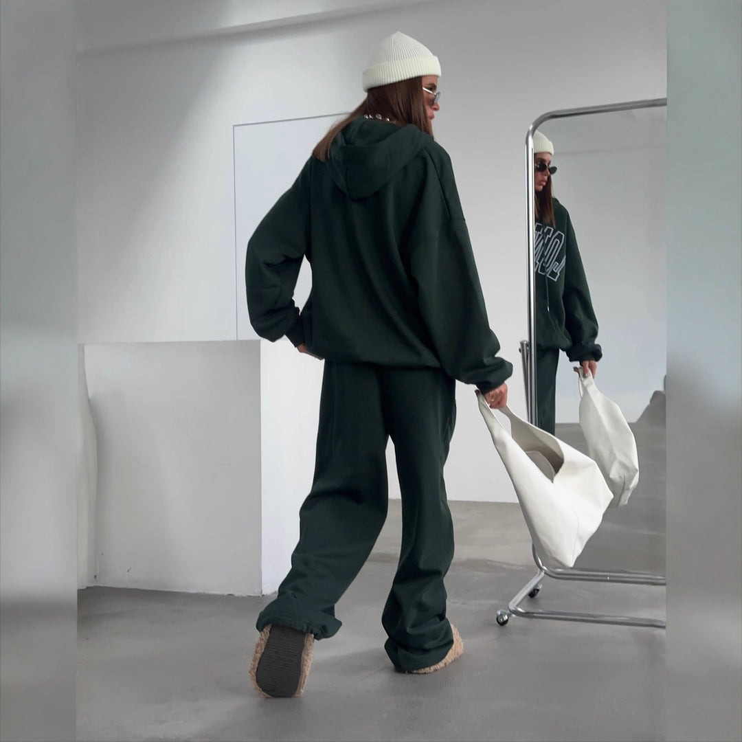 Kvinders afslappede lounge sæt med generøs pasform og elastisk talje Stilla