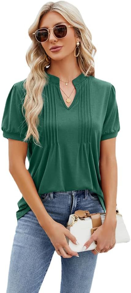 Dame stilfuld plisseret top Stilla