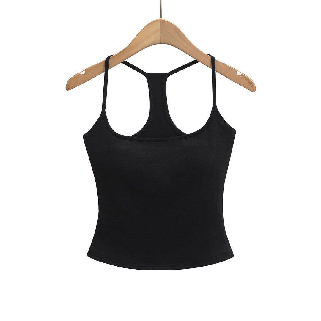Dame Sports Racerback-top i åndbart materiale med figursyet snit Stilla