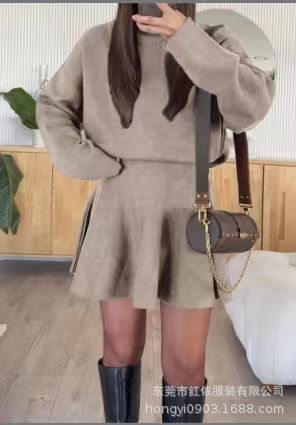 Kvinders afslappede sweatshirt kjole med højt udskårne ærmer Stilla
