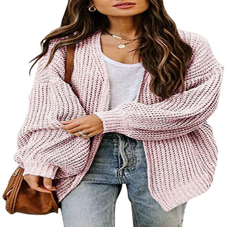 Kvinders chunky striktrøje med voluminøse ærmer og casual pasform Stilla