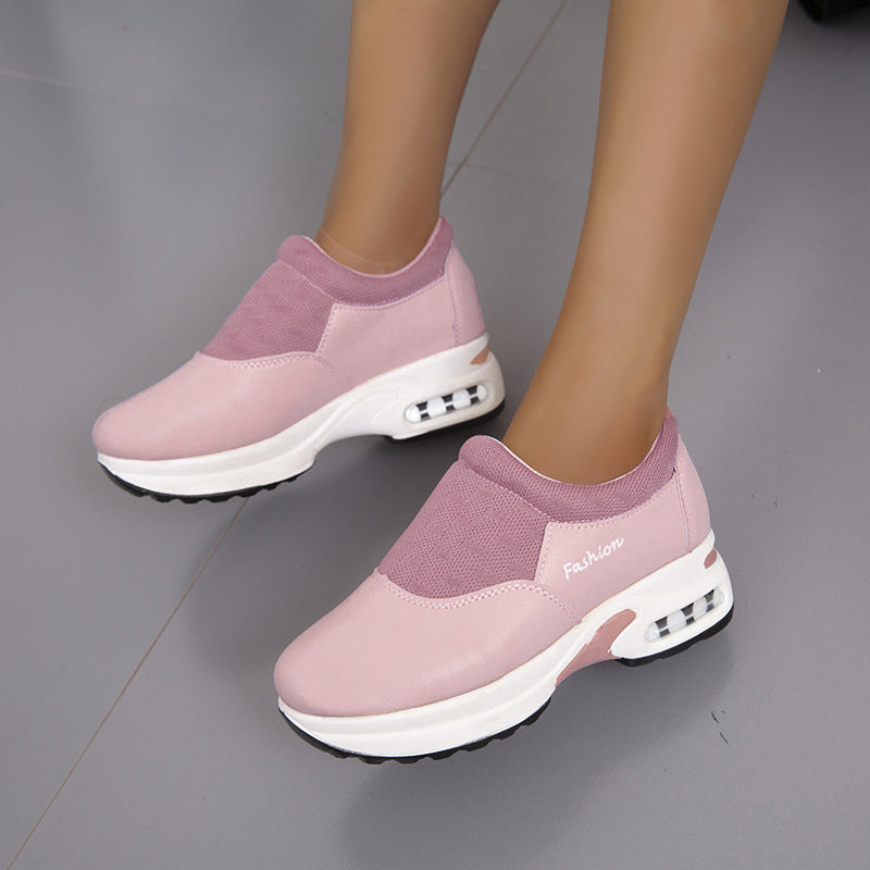 Damer Komfortable Slip-On Sneakers med åndbart mesh-overflade og polstret fodseng Stilla
