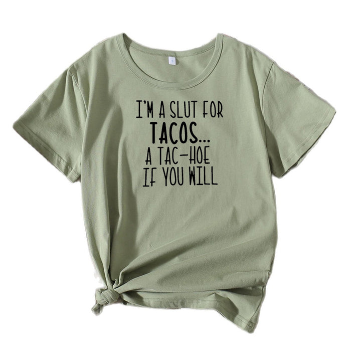 Dame Sjov Foodie Humor T-Shirt Stilla