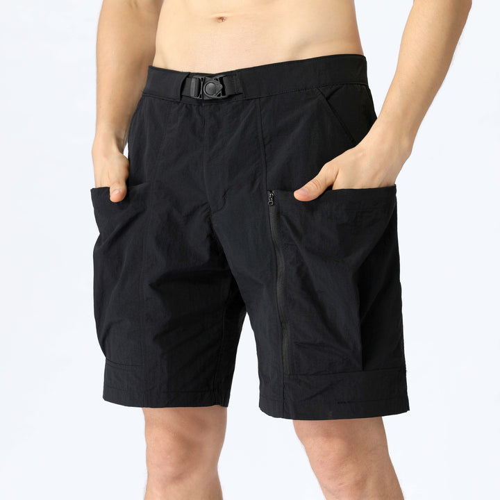 Herre Multifunktionelle Trekking-Shorts med praktiske lommer og justerbar talje Stilla