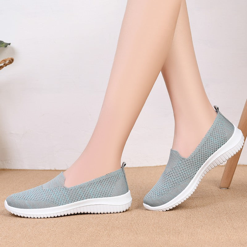 Dame Slip-On Sport Sneakers med åndbart overmateriale og skridsikker sål Stilla